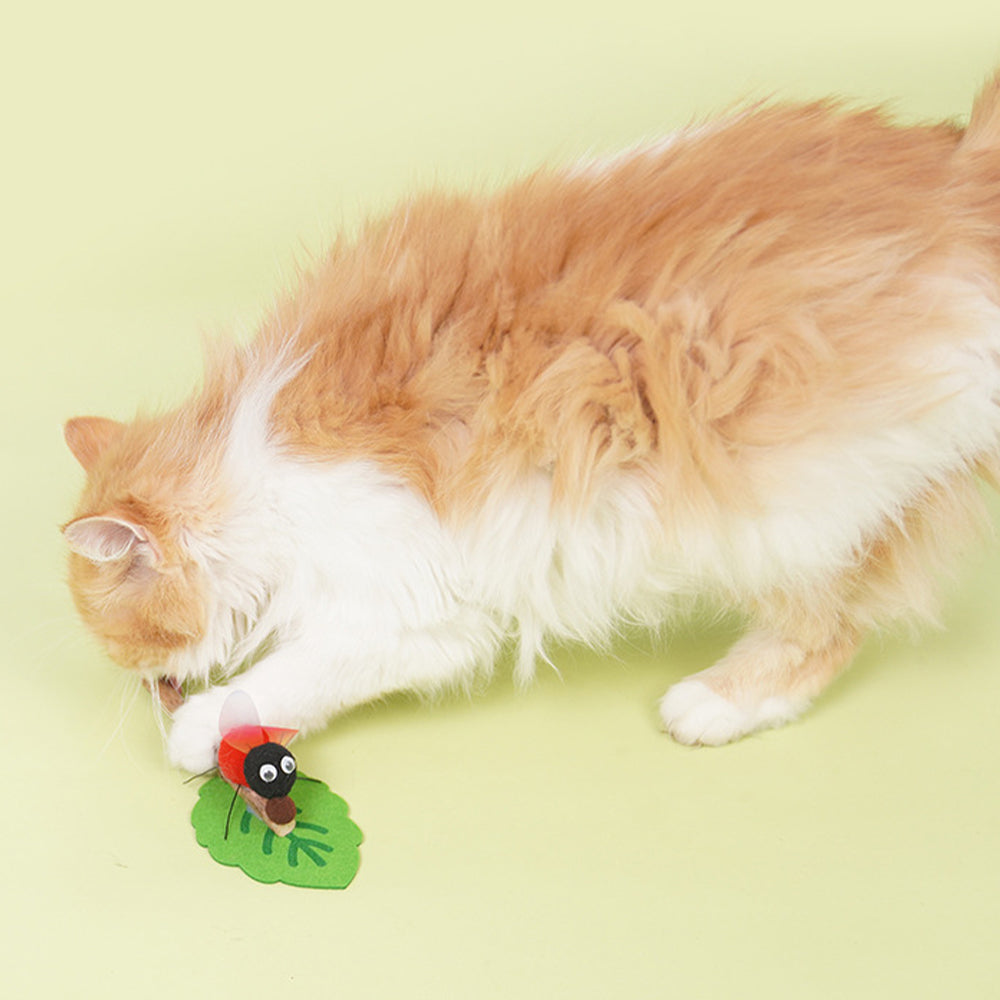 Silvervine Cat Teaser Wand – Interactive Dental Chew Toy