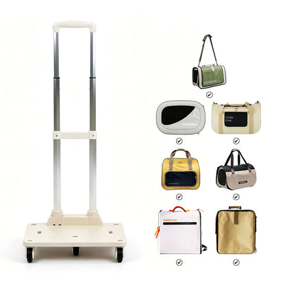 SMILE TIME Glide Pet Carrier Trolley 36x28x97cm