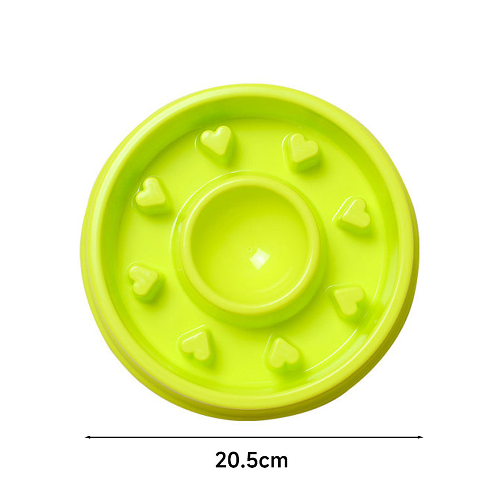 Green Slow Feeder Dog Bowl