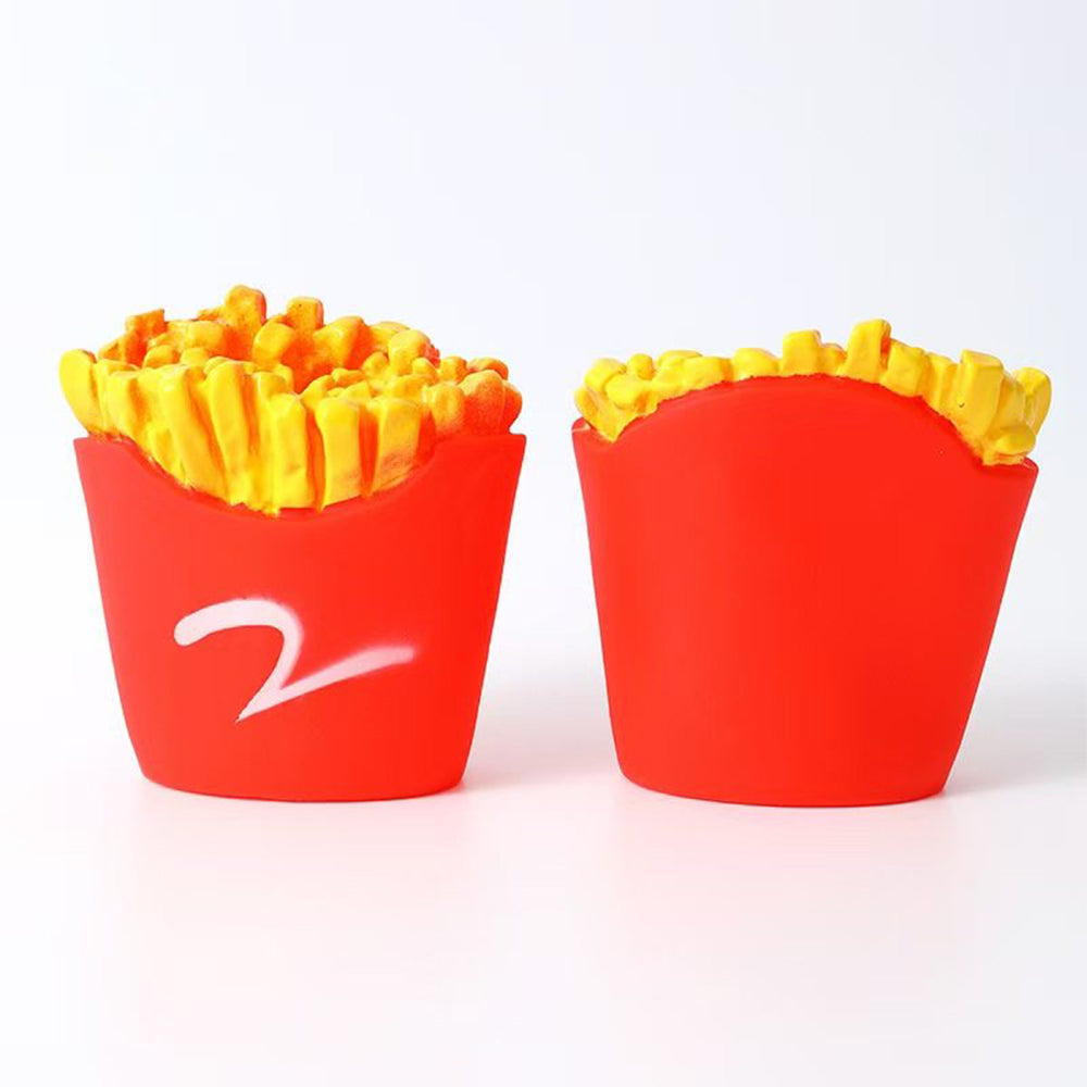 Funny PVC French Fries Squeaky Dog Chew Toy