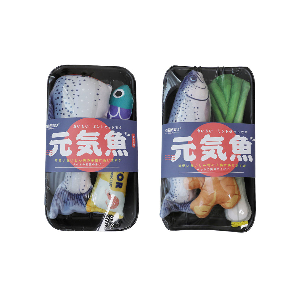 Catnip Fish Plush Toy – Crinkle Sound Chew & Play Toy