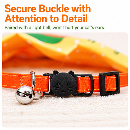 KARA PET Fruit Theme Bandana Collar for Cats