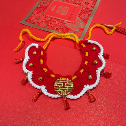Pet Hat & Scarf | Handmade Knitted Costume for Cats & Dogs