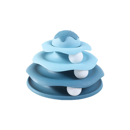 Ice Cream Cat Turntable Toy With Balls