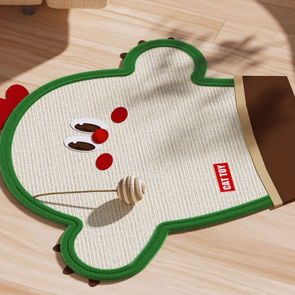 Sisal Wall-Mounted Cat Scratching Pad - Heavy Duty Anti-Shed Design (Velcro Fixing)