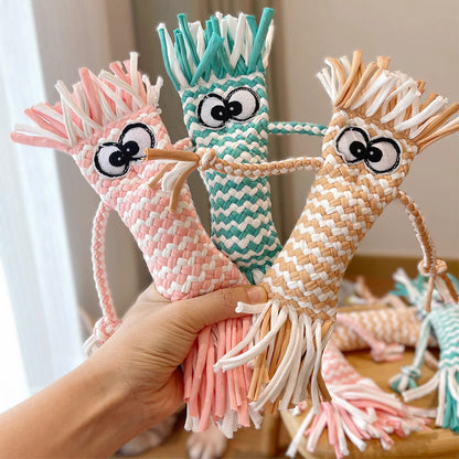 Dog Rope Toy | Knot Squeaky Durable Chew Toy