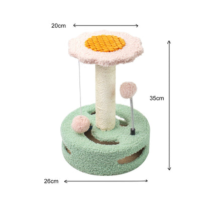CATIO Cute Sunflower Style Small Cat Scratching Post