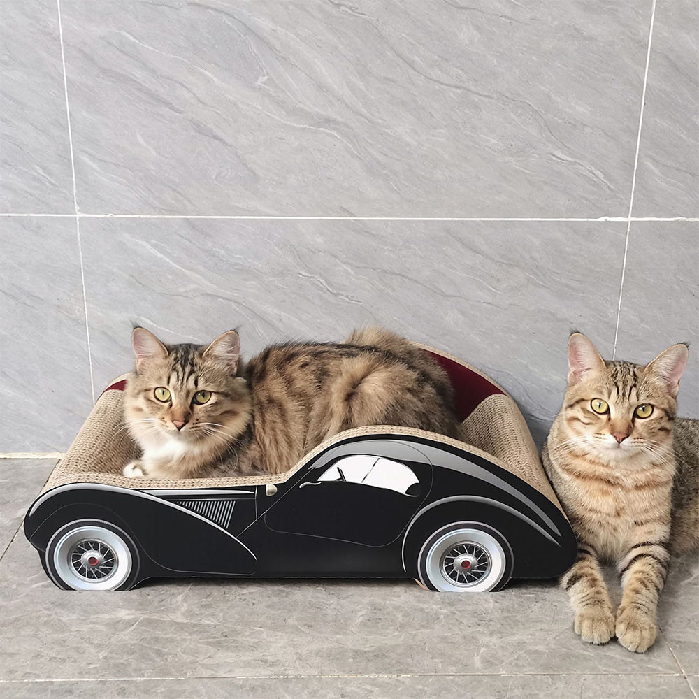 ZODIAC Black Car-shaped Cat Scratcher 50x29x15cm