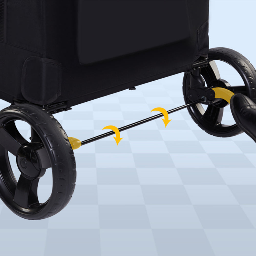 Easy Fold Pet Stroller - One-Touch Folding Design