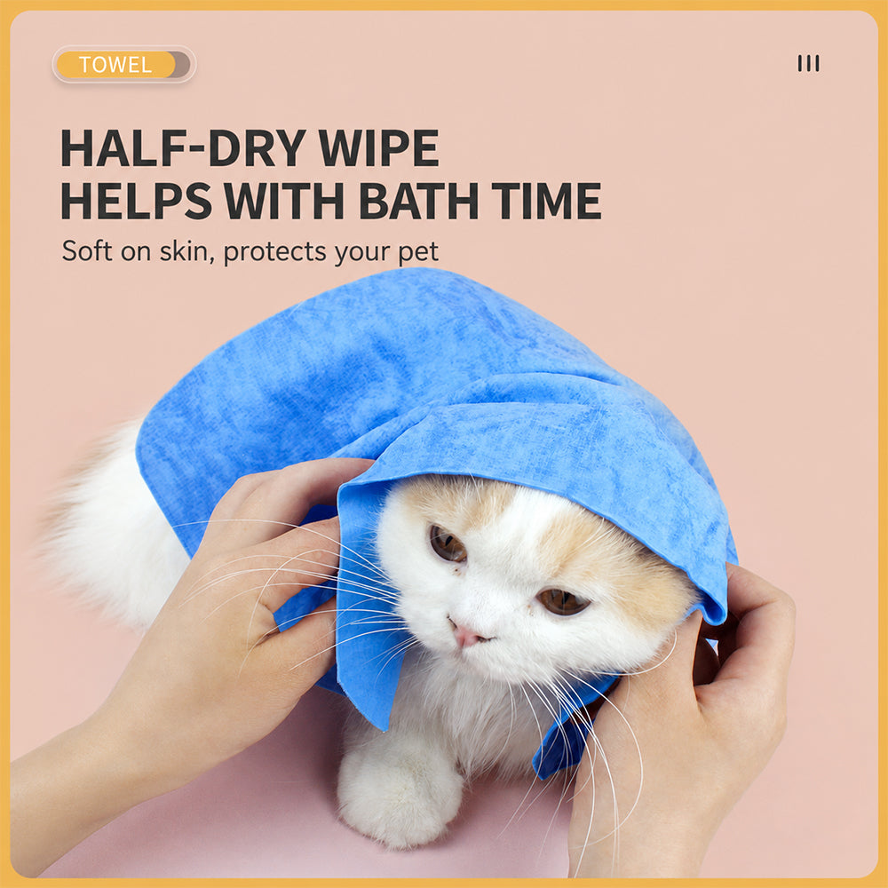 CLEAN CHARM Quick-Drying Chamois Cloth Pet Soft Towel