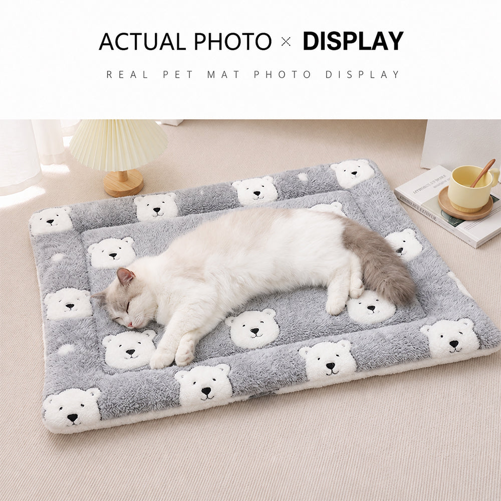 Pet Bed Mat – Thick Warm Non-Slip Soft Blanket for Cats & Dogs