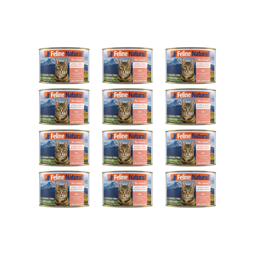 FELINE NATURAL Lamb and Salmon Grain Free Cat Food