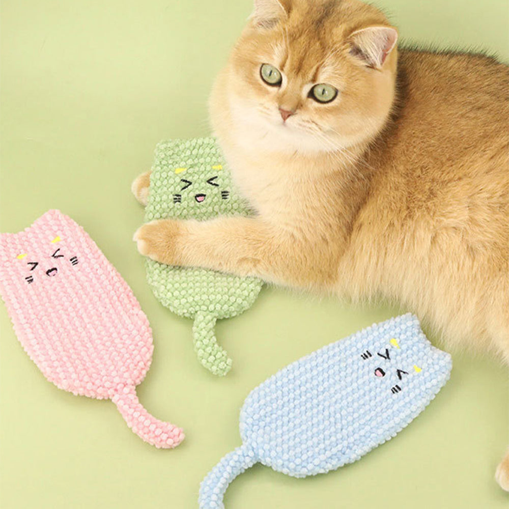 Cat Toy Plush Crinkle Sound Interactive Chew Toy