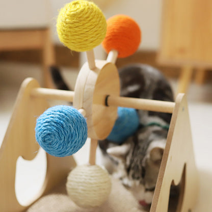Ferris Wheel Cat Scratcher with Toys