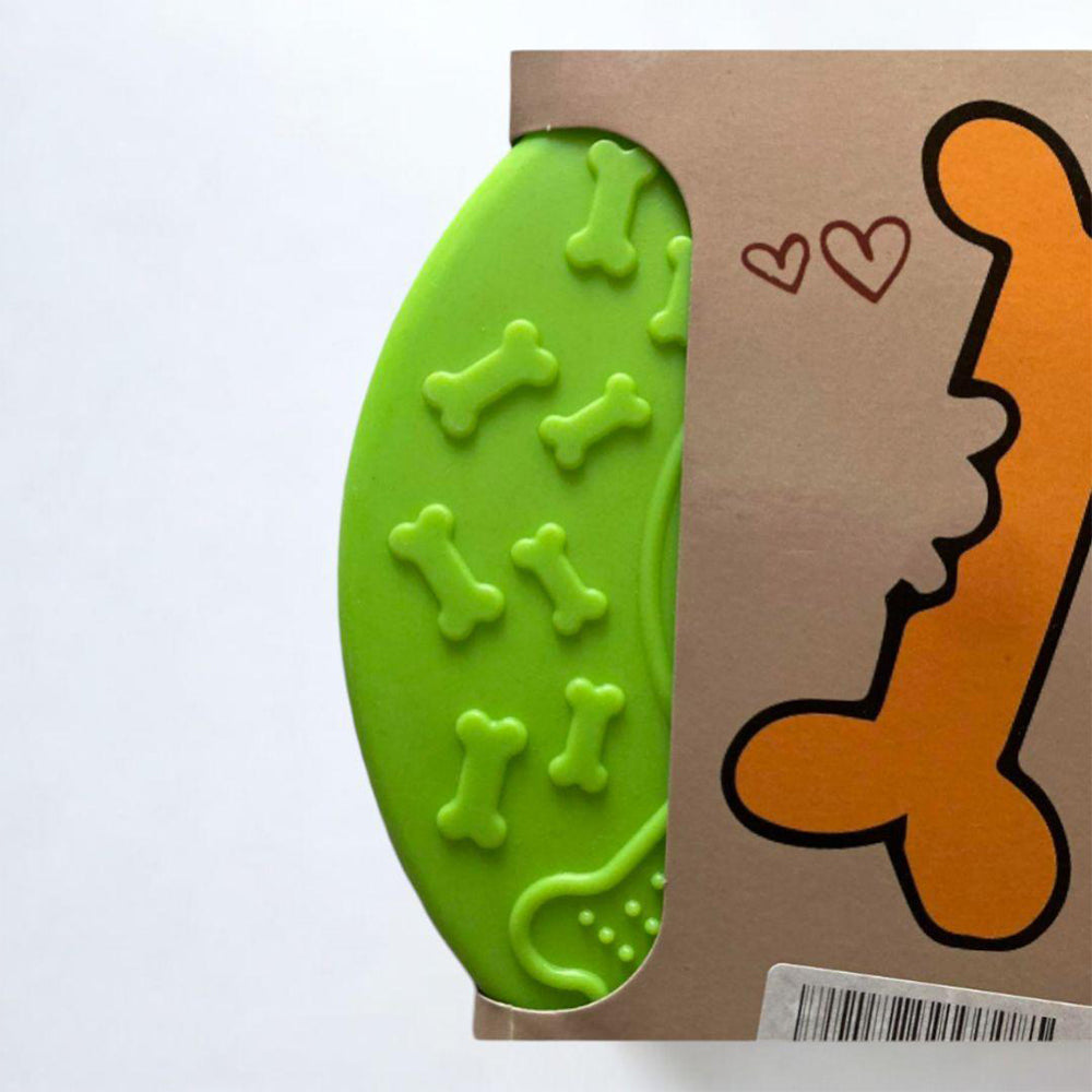 Green Dog Training Frisbee Interactive Toy