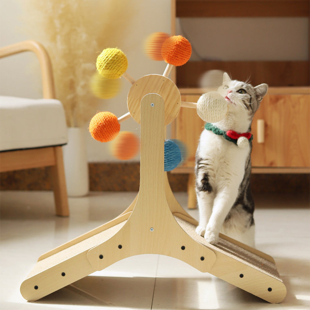 Ferris Wheel Cat Scratcher with Toys