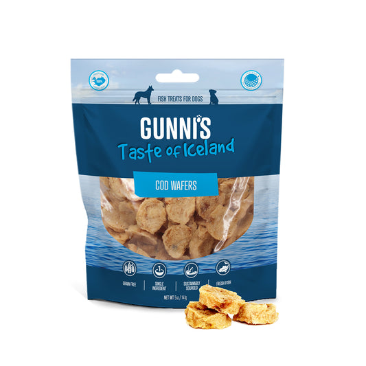 GUNNI'S Cod Wafers Dog Treats 141g