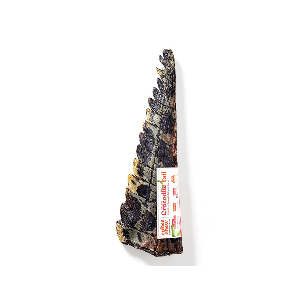 Cubee Chew Air-Dried Crocodile Tail Skin On Dog Treats 1pc