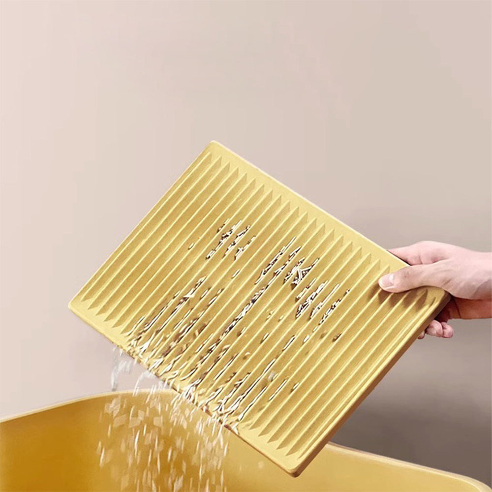 Extra Large Interlocking Cat Litter Mat – Washable Anti-Tracking Litter Catcher