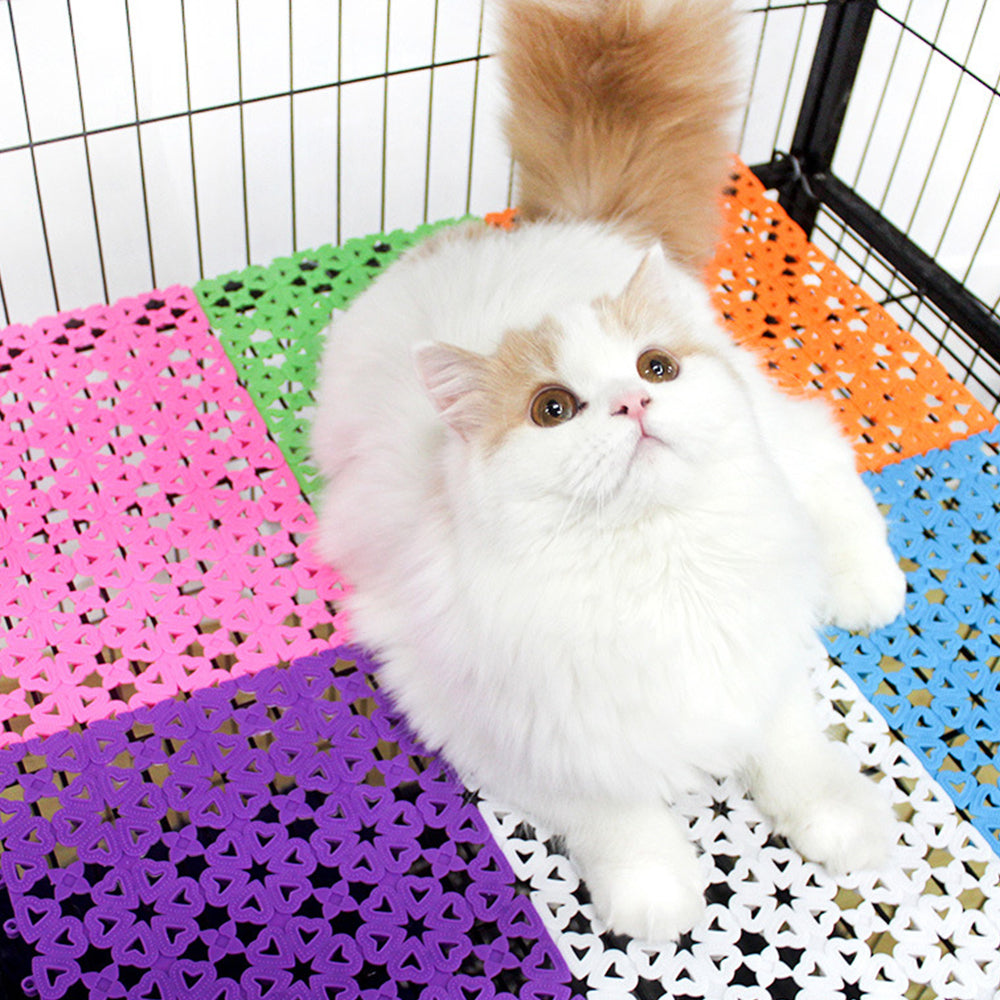 Dog Crate Grid Mat – Interlocking Non-Slip Paw Protection 30x20cm