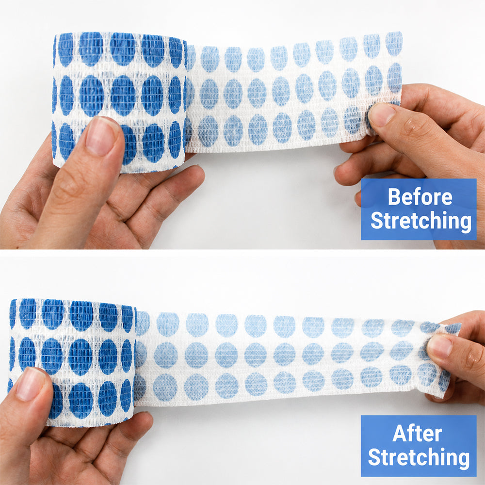 Pet Self-Adhesive Bandage – Vet Wrap Cohesive No-Glue for Cats & Dogs