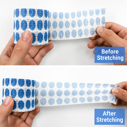 Pet Self-Adhesive Bandage – Vet Wrap Cohesive No-Glue for Cats & Dogs