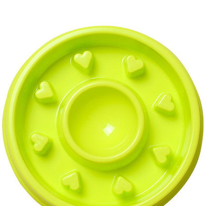 Green Slow Feeder Dog Bowl