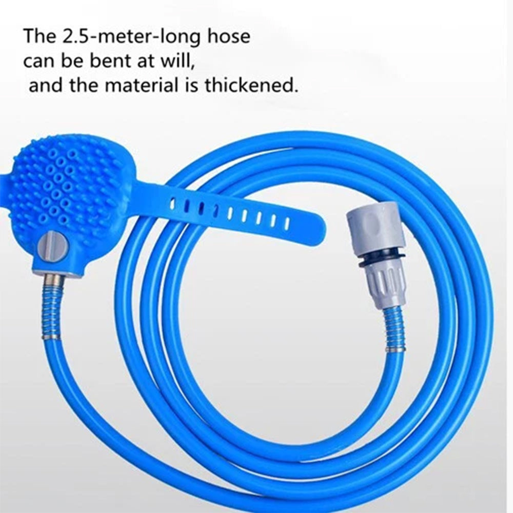 Dog Bath Grooming Kit-Shower Sprayer & Silicone Grooming Glove