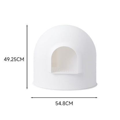 PIDAN White Igloo Cat Litter Box