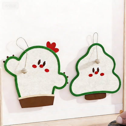 Sisal Wall-Mounted Cat Scratching Pad - Heavy Duty Anti-Shed Design (Velcro Fixing)