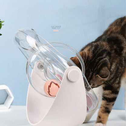 Space Automatic Rotating Cat Interactive Toy