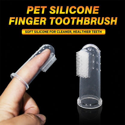 Pet Toothbrush – Silicone Dental Cleaning Brush for Cats & Dogs