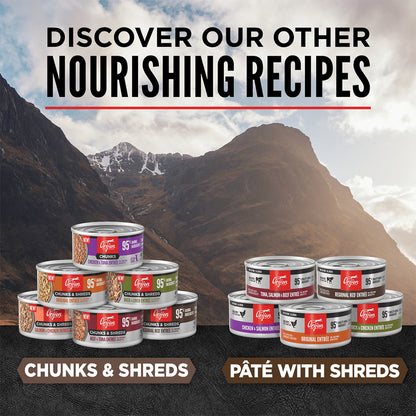 ORIJEN Chunks & Shreds - Salmon & Chicken Entrée Adult Wet Cat Food