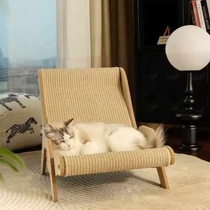 Cat Scratcher Lounger with Bed