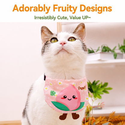 KARA PET Fruit Theme Bandana Collar for Cats