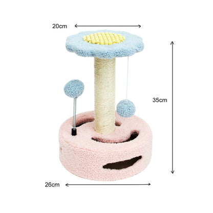 CATIO Cute Sunflower Style Small Cat Scratching Post