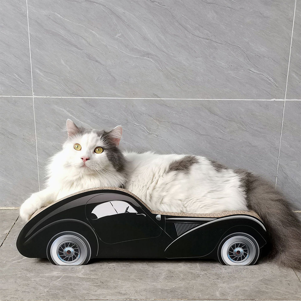 ZODIAC Black Car-shaped Cat Scratcher 50x29x15cm