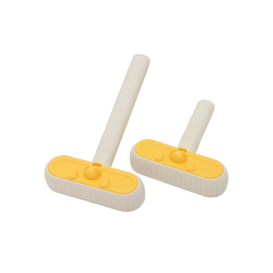 Reusable Pet Hair Remover – Self-Cleaning Fur Removal Brush with Extended Handle