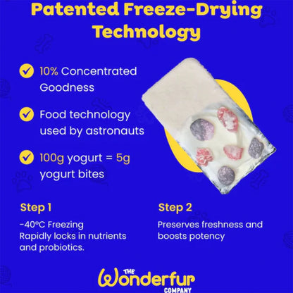 WONDERFUR Bites Immune Booster Yogurt Freeze Dried Cat Treats 50g