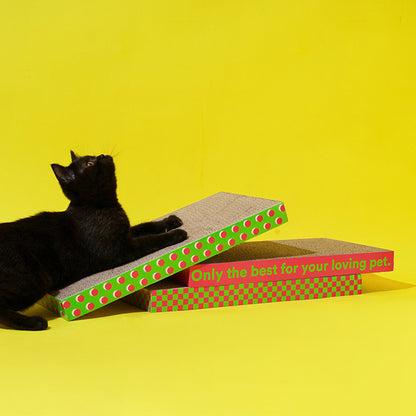 ZEZE 3-in-1 Cat Scratcher – Large Corrugated Cardboard