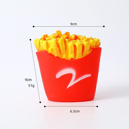 Funny PVC French Fries Squeaky Dog Chew Toy