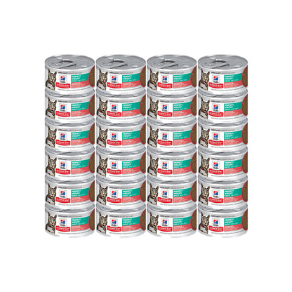 HILLS Science Diet Perfect Weight Vegetable & Salmon Adult Wet Cat Food 82g/82gx24