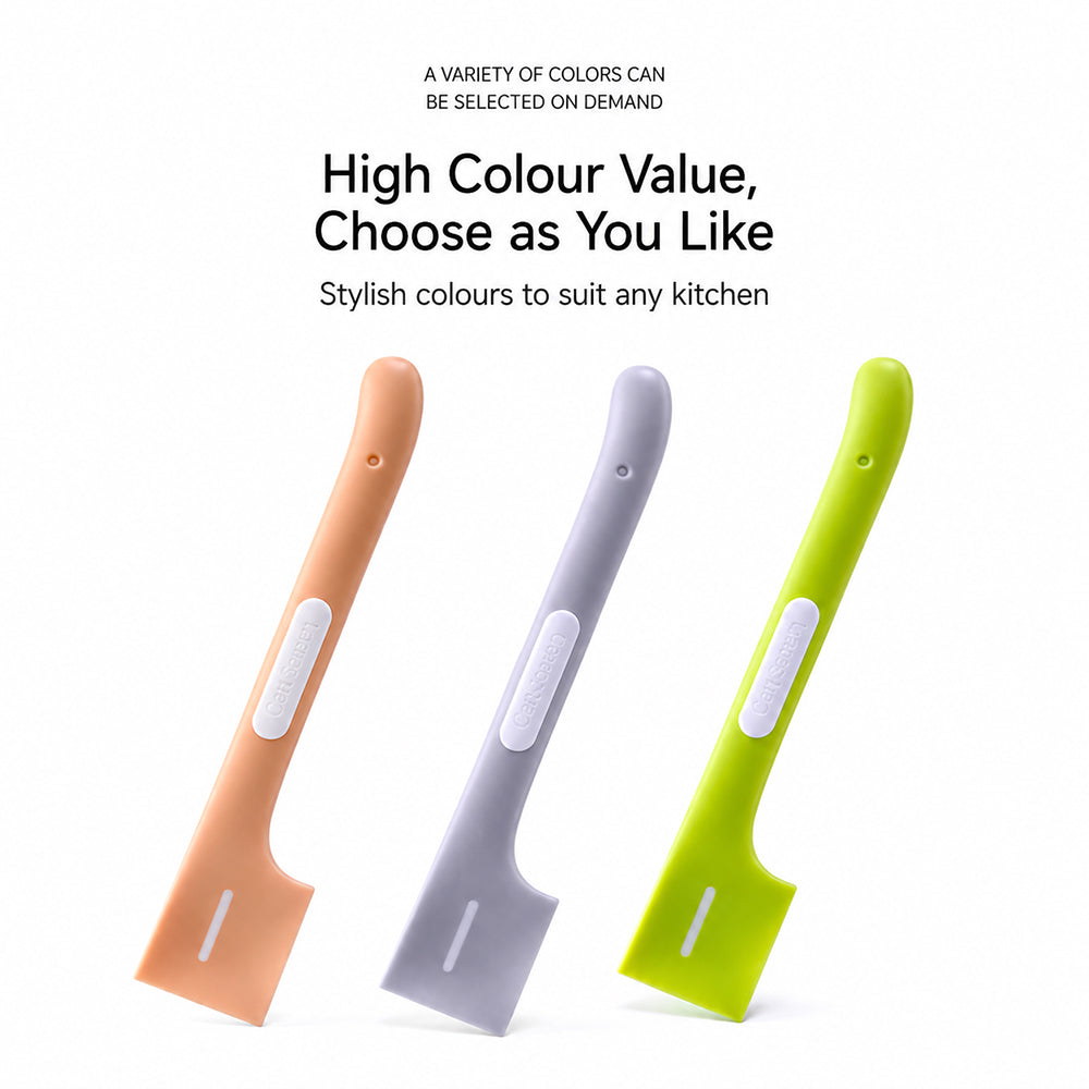 Pet Food Spoon Silicone Can Scraper Long Handle