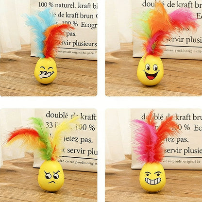Roly-Poly Feather Interactive Cat Toy