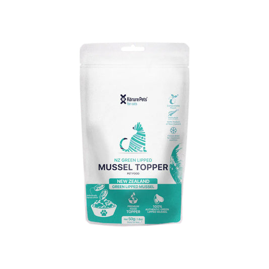 KORURE PETS NZ Omega-3 Mussel Cat Food Topper 50g