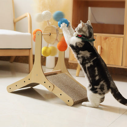 Ferris Wheel Cat Scratcher with Toys