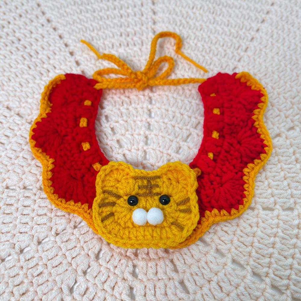 Pet Hat & Scarf | Handmade Knitted Costume for Cats & Dogs