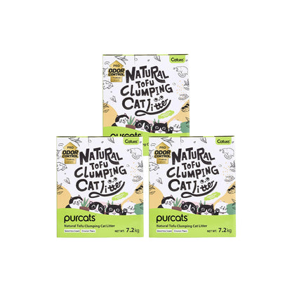 CATURE Green Tea Tofu Clumping Cat Litter, Eco-friendly & Flushable