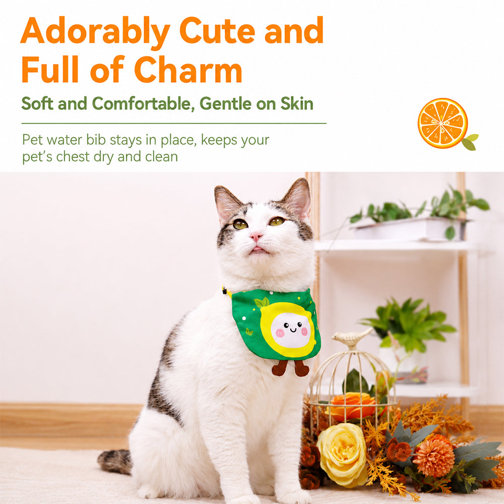 KARA PET Fruit Theme Bandana Collar for Cats