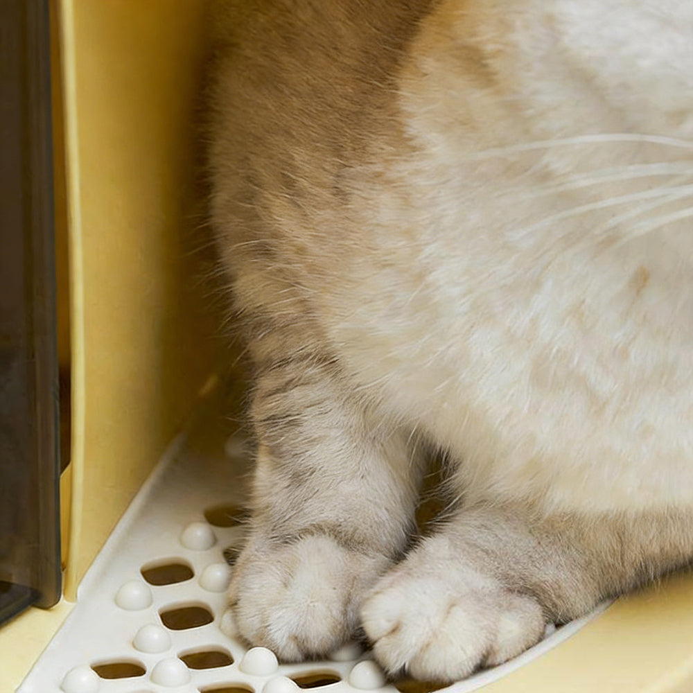 Extra Large Front Entry Cat Litter Box – Anti-Tracking Corridor Design
